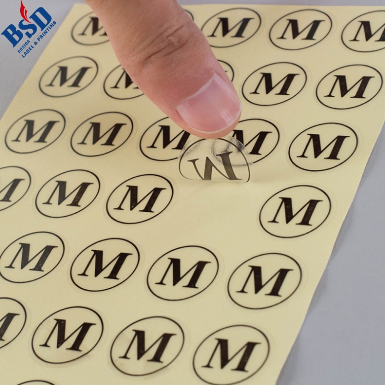 clear adhesive labels 