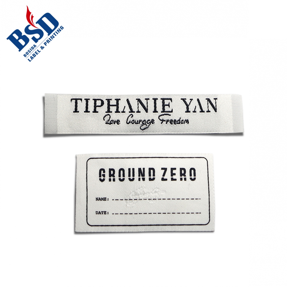 High density woven label