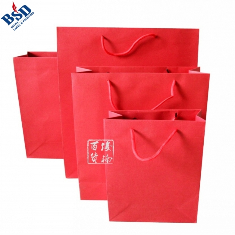 Chinese red packaging hand bag  2