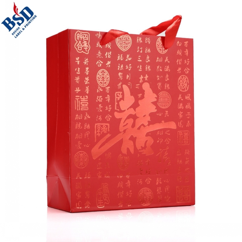 Chinese red packaging hand bag 2