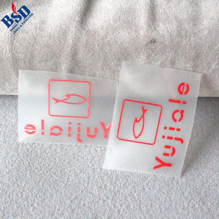Custom heat transfer garment home textile wash label customized underwear size label